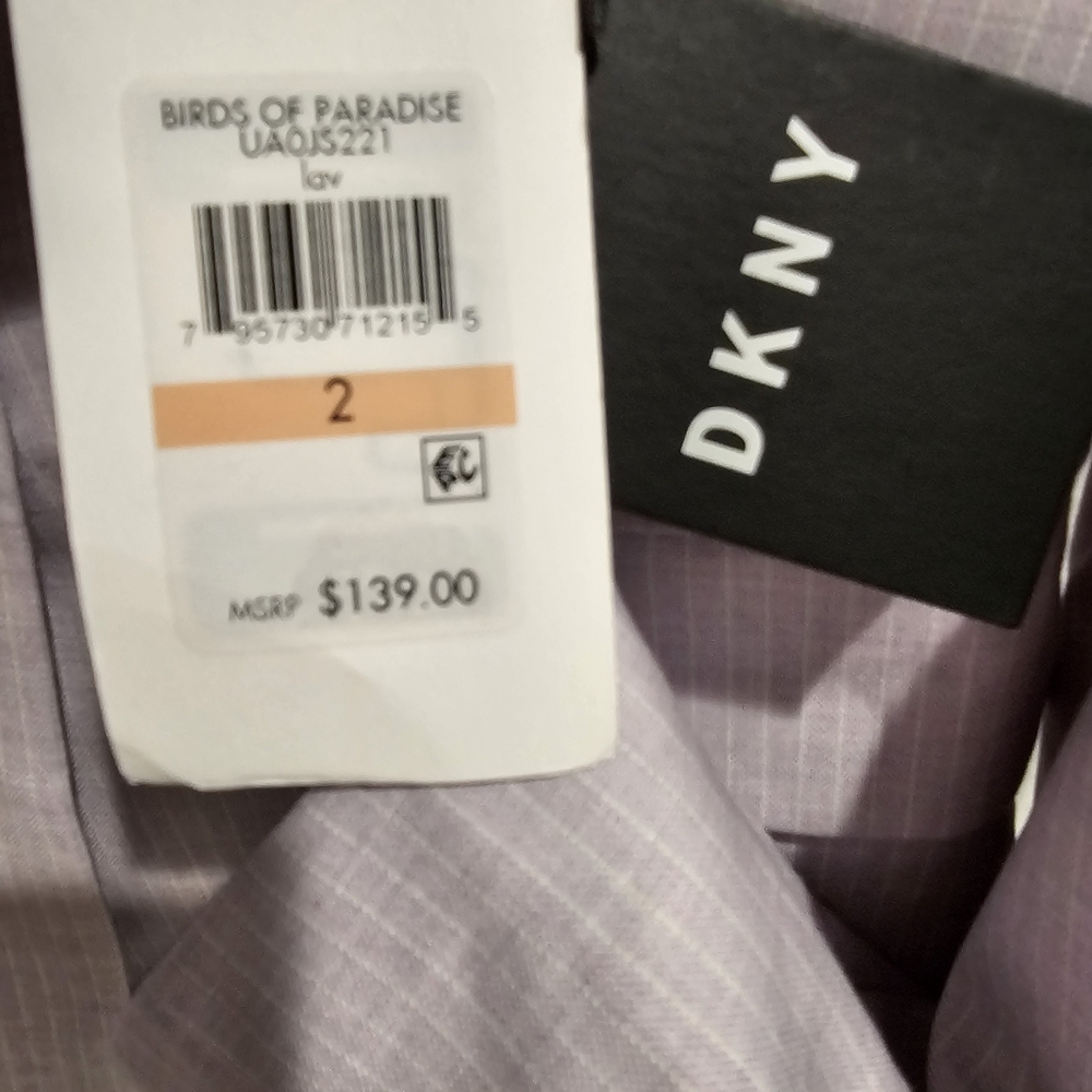 NWT DKNY Purple‎ Lavender Striped Blazer size 2 - Picture 4 of 8